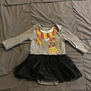 Harry Potter Gryffindor Baby Onesie Dress 12M Black Unisex